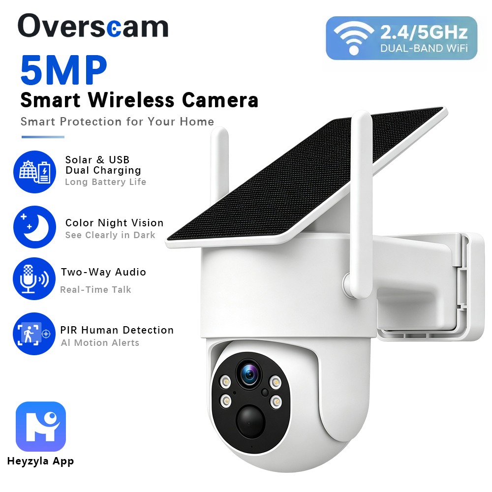 Outdoor Power Monitor - Telecamera PTZ da 5MP ad energia
