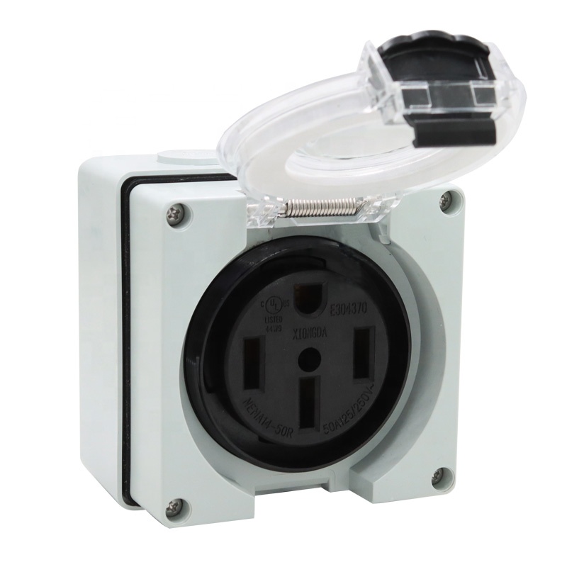 Outdoor Power Receptacle Box - Generatore da 50 Amp Scatola di