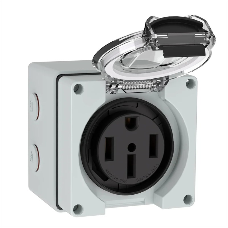 Outdoor Power Receptacle Box - TFBC Scatola di Distribuzione Elettrica 50Amp,