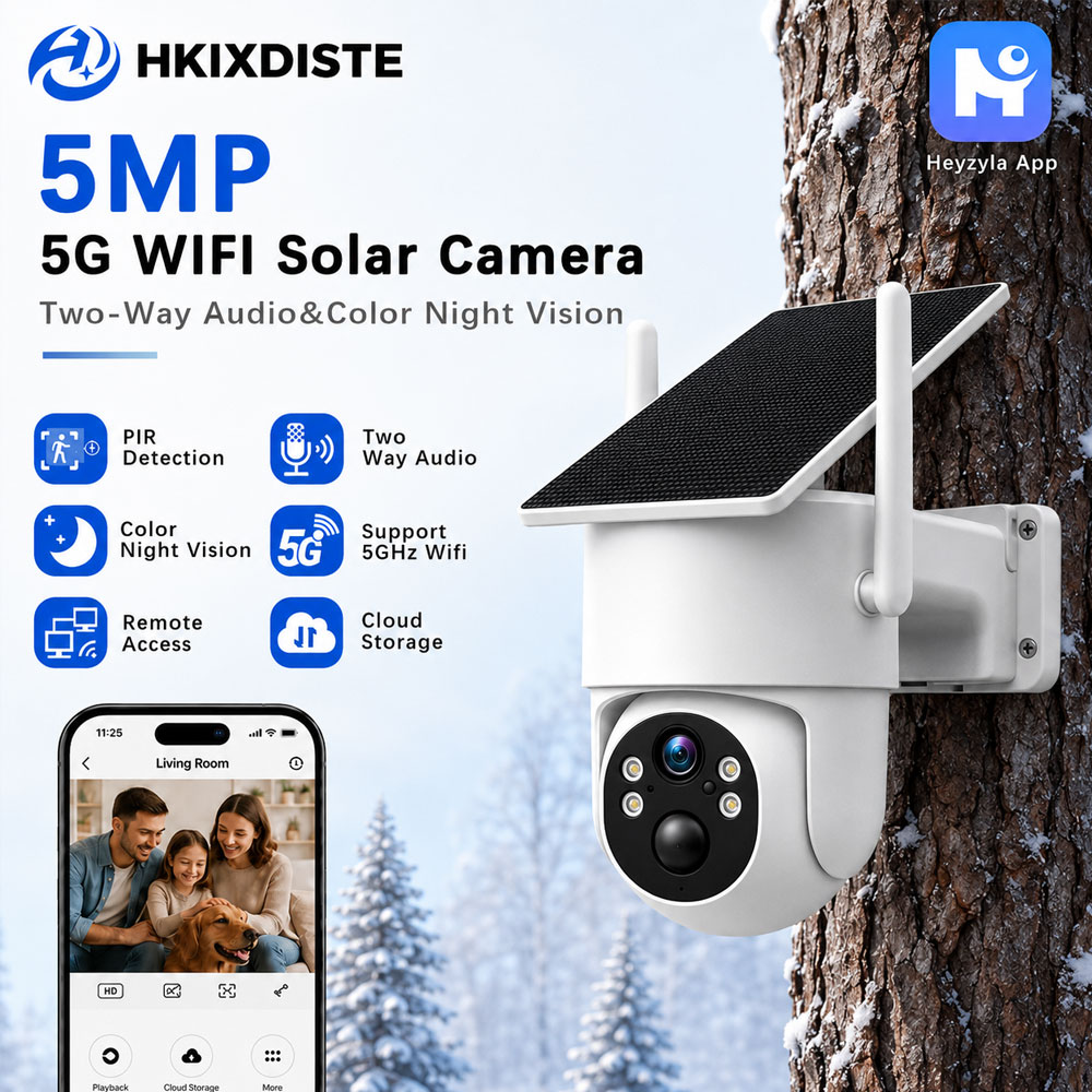 Outdoor Power Monitor - Telecamera IP PTZ WiFi 5GHz 5MP