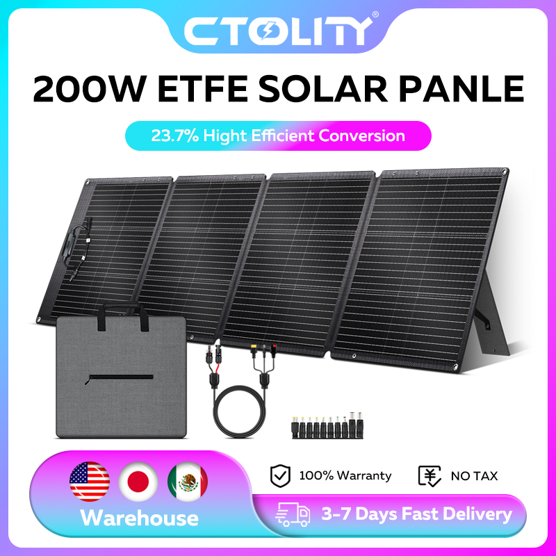 Outdoor Power Distribution Panel - CTOLITY ETFE 200W Pannelli solari pieghevoli