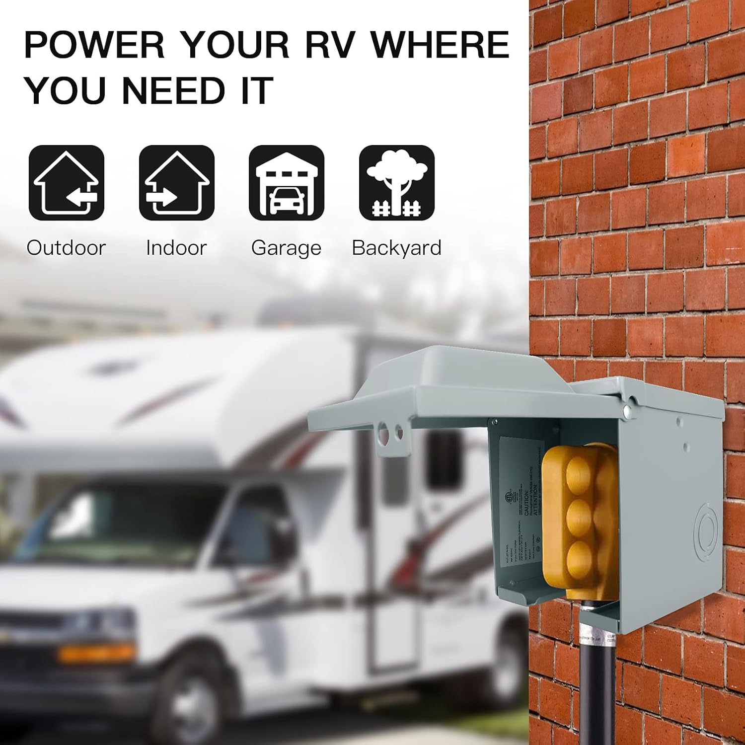 Outdoor Power Receptacle Box - Scatola presa di corrente per camper