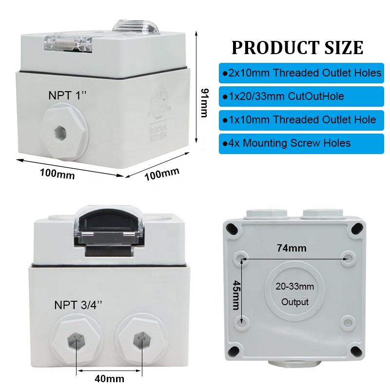 Scatola presa di corrente da 3 - Outdoor Power Receptacle Box recensione e prezzo