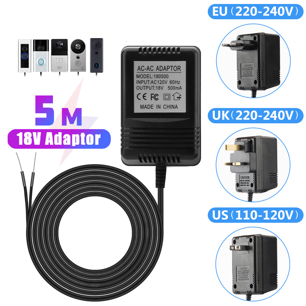 US UK Spina UE 18V AC a DC Tra - Outdoor Power Adapter Ring recensione e prezzo