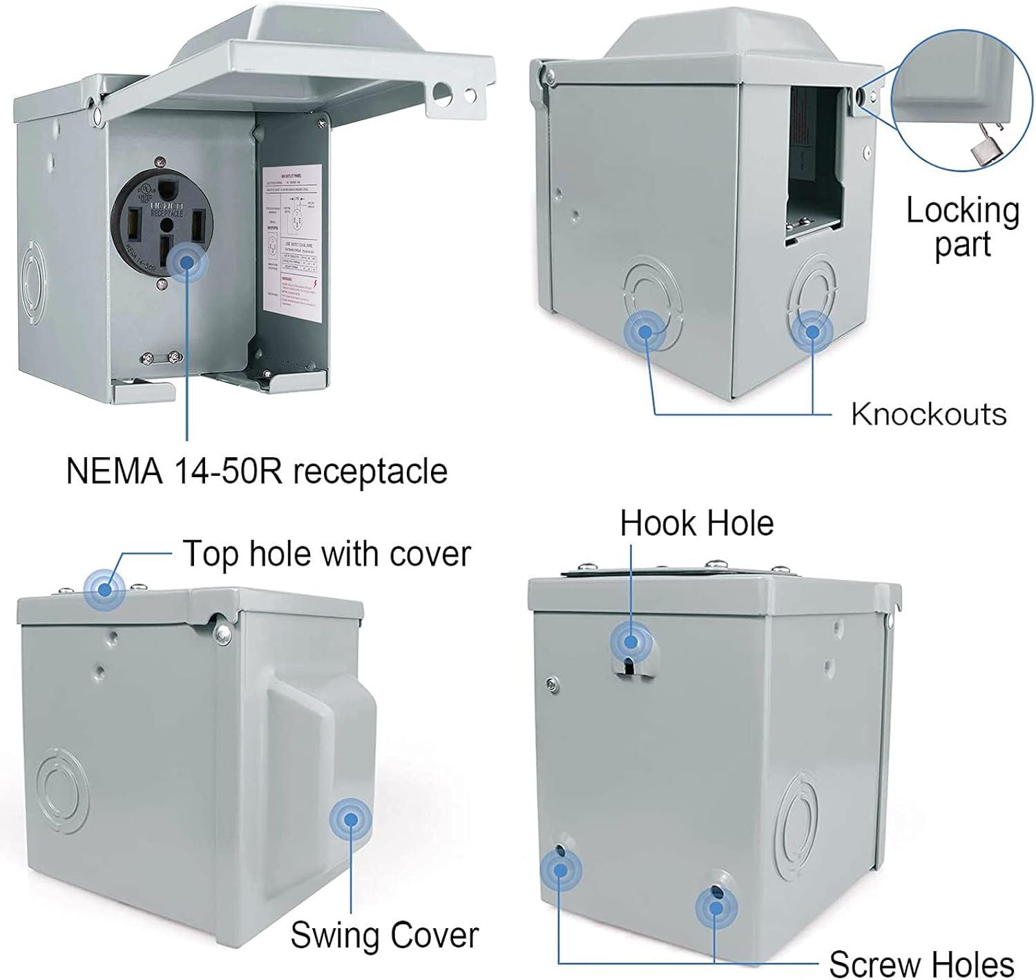 Scatola presa di corrente per  - Outdoor Power Receptacle Box recensione e prezzo